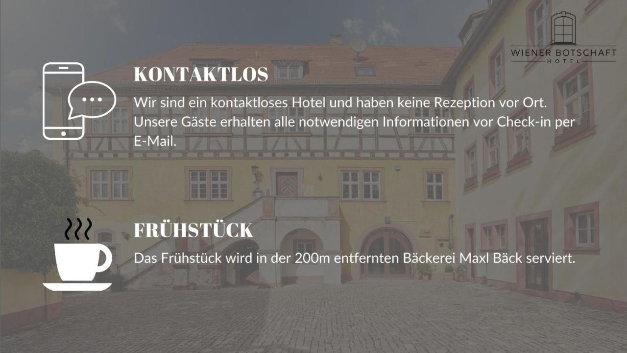 Hotel Wiener Botschaft In Veitshoechheim Eksteriør billede